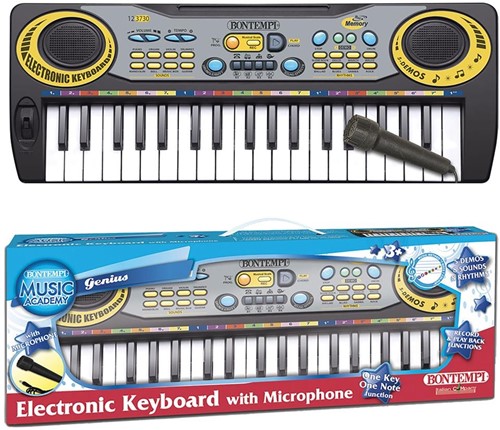 BONTEMPI 37 KEY ELECTRONIC KEYBOARD WITH MICROPHONE