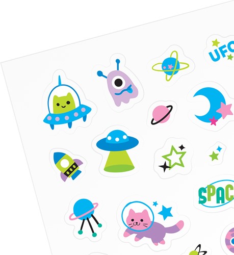 Ooly Stickiville Aufkleber Standard Space Buddies