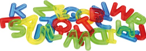 Clear letters 26 pcs