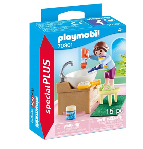 PLAYMOBIL Special Plus 70301 Mädchen beim Zähneputzen, ab 4 Jahren