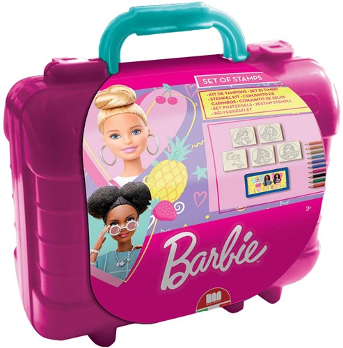 Barbie Reis Stempel- en Kleurkoffer