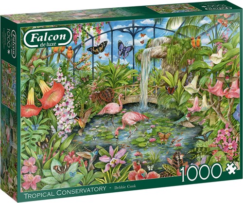 Falcon Jumbo-Puzzle Tropischer Wintergarten – 1000 Teile