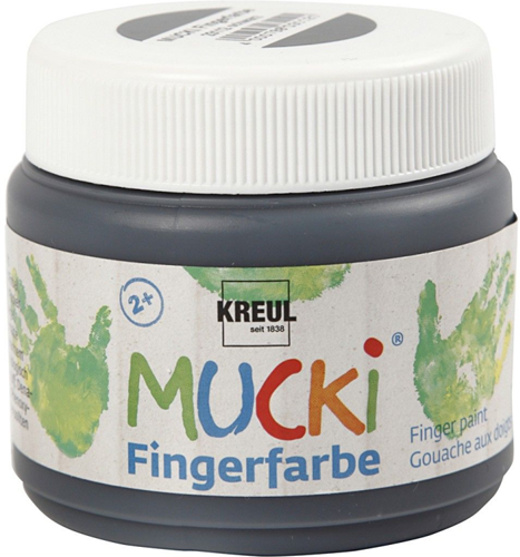 Mucki Mucki Fingerfarbe Schwarz 150 ml